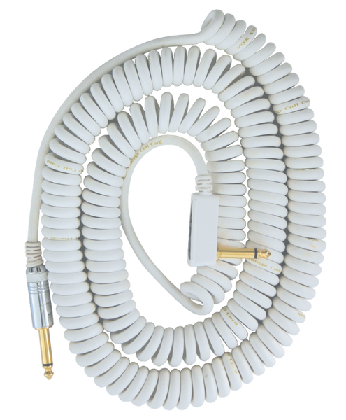 VCC90 Spiraal-Jackkabel 9M Wit