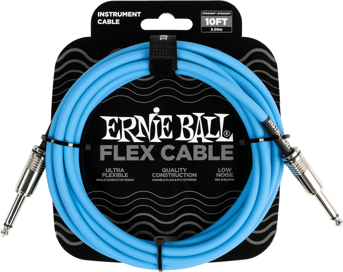 Instrumentkabels Flex Jack/jack 3M Blauw