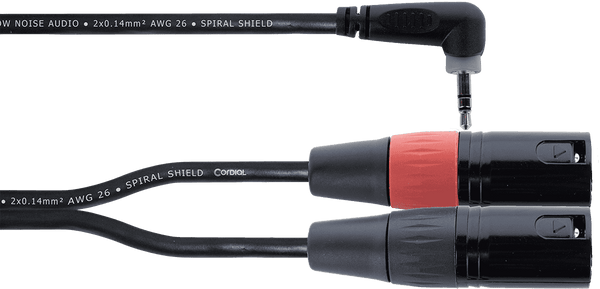 Cordial Y-Kabel Haakse Stereo-Mini-jack / 2 XLR-Stekkers 3 M