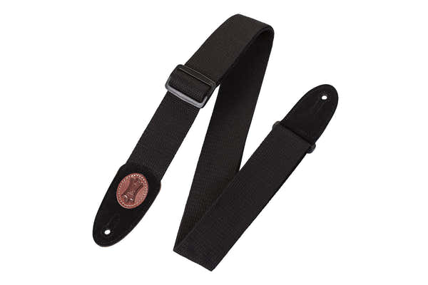 Levys 5 CM COTTON WITH BLACK LEATHER LEVY'S LOGO