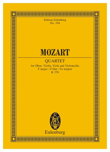 Moz W.A. - Kwintet in F majeur Kv 370 - Hobo Viool Altviool en Cello