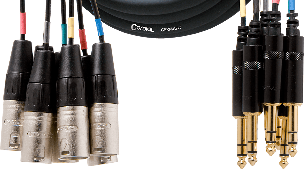 Multikabel 8 XLR Mannelijk/8 Jack Stereo 3 M