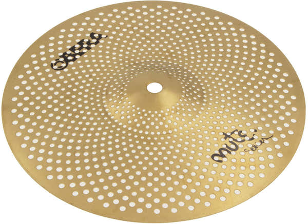 Obera Cymbals Mute 10" Splash - Silent Cymbal - Brass Finish