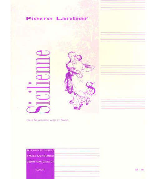 Lier Pierre - Sicilienne - Saxophone Mi B Piano