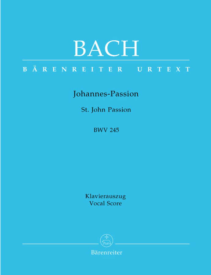 J.S. - Passion Selon Saint Jean Bwv 245 - Reduction Ch Piano
