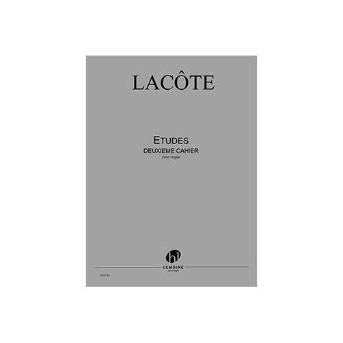 Lacote - Etudes 2e Cahier - Orgue