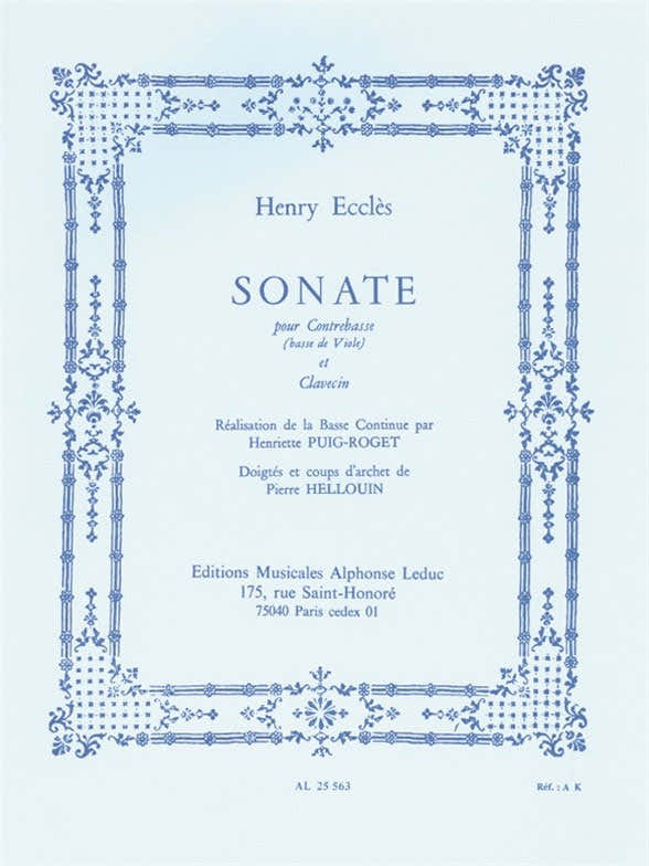 Sonate (Double Bass/Harpsichord)