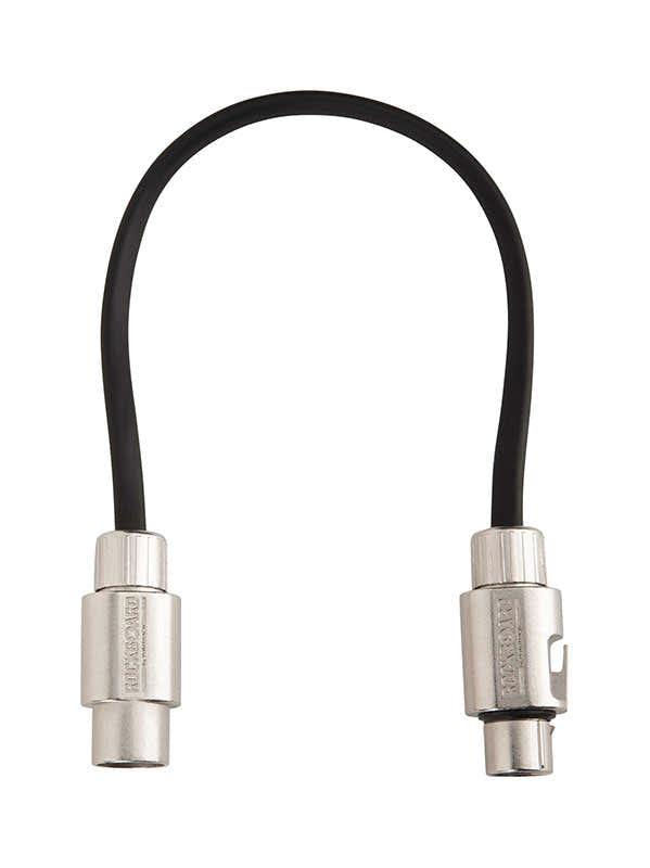 CABLE PATCH XLR - 30 CM - BLACK