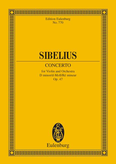 Sibelius Jean - Concert voor viool en orkest in d klein Op 47 - Viool en orkest