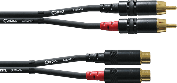 Audiokabel RCA Mannelijk/Vrouwelijk 3 M