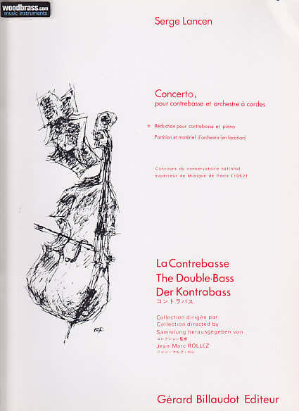Billaudot LANCEN SERGE - CONCERTO - CONTREBASSE PIANO