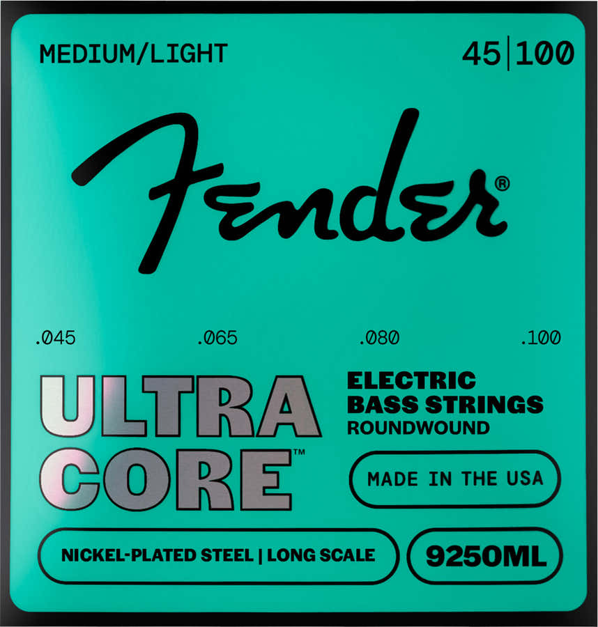 Ultracore bassnaren, vernikkeld staal, kogeleinde, 9250ML 45-100, (4)