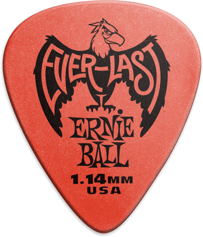 Plectrums Everlast Zakje van 12 Rood 1,14mm