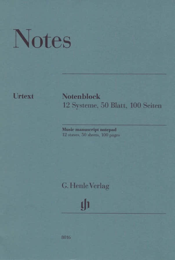 Notitieblok 12 Notenbalken