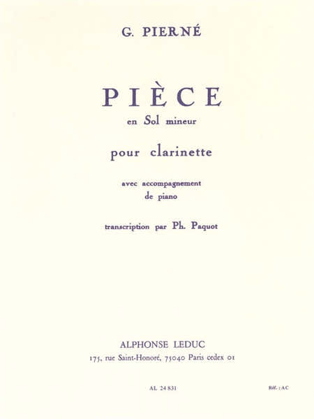 Leduc Pièce in G minor (Clarinet)