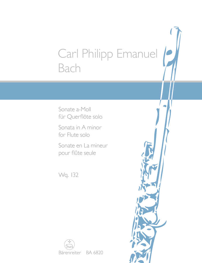 Bach C.p.e. - Sonate Fur Flote Solo A-moll WQ 132 - Flute