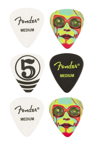 Fender John 5 351 Celluloid plectrums (6)