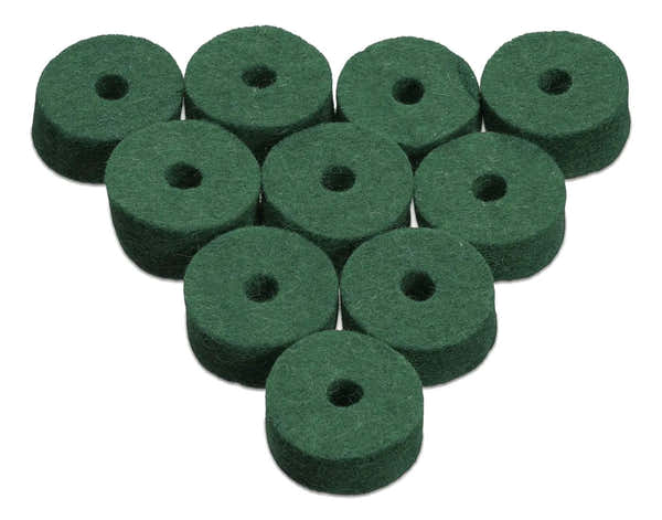 Ahead AWFGRN PACK CYMBAL GREEN FELTS X10