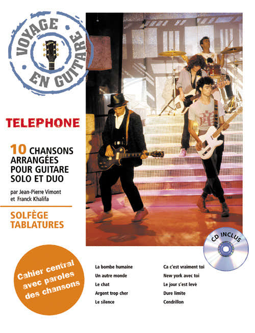 Telephone - Voyage En Guitare + CD - Guitare Tab