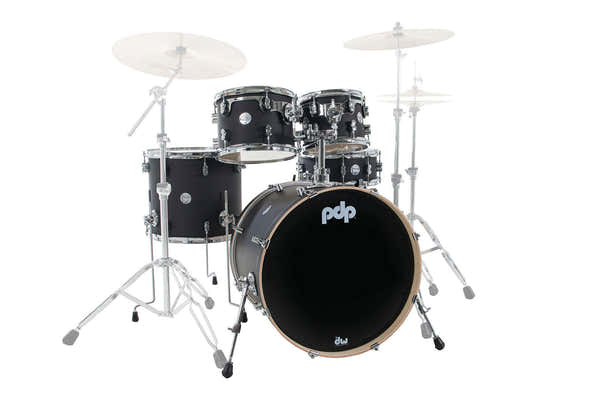 PDP By DW SHELL SET CONCEPT MAPLE FINISH PLY CM5 KIT 22" SATIN BLACK PDCM2215BK
