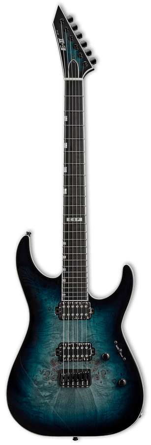 E-Ii M-Ii Hipshot Esdoorn met wortelnerf Mercury Blauw Burst
