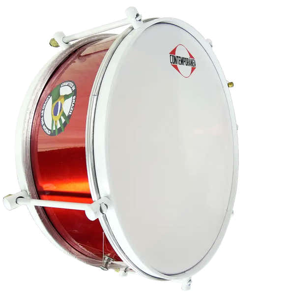 Caixa 14" x 15cm - 6 spanstaven - snarenmat - Light - Rood - editie ALEGRIA