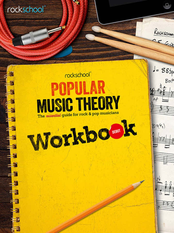 Rockschool Werkboek muziektheorie van populaire muziek Debut