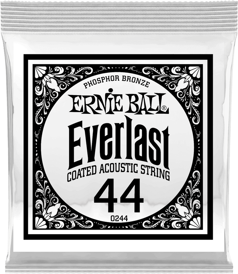 .044 EVERLAST COATED PHOSPHOR BRONZE ACOUSTIC GUITAR STRINGS