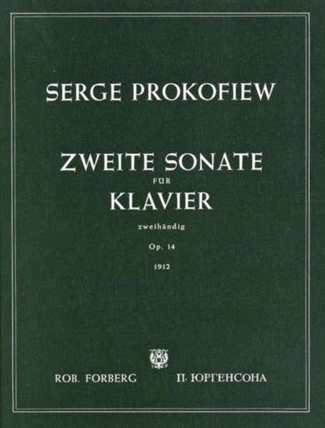 Forberg Prokofiev Serge - Piano Sonata N°2 Op.14