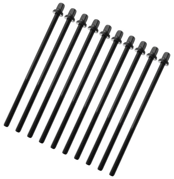 Sparedrum TRC-115W-BK - 115MM TENSION ROD BLACK WITH WASHER - 7/32" THREAD (X10)