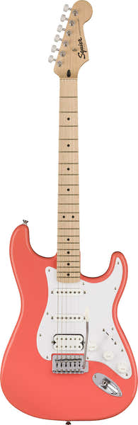 Squier Stratocaster HSS Sonic Mn Tahitiaans koraal