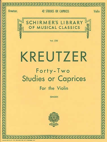 Rodolphe Kreutzer FORTY-two Etudes of capriccio's - Viool