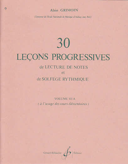 Grimoin Alain - Progressieve solfègelessen Vol.3a