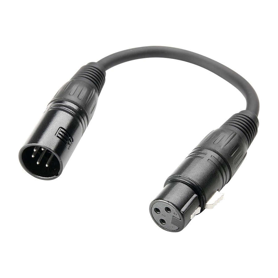 ADAPTER DMX XLR 5-POLES M TO XLR 3-POLES F 0.2 M