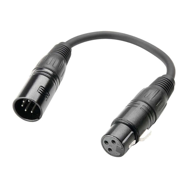 ADAPTER DMX XLR 5-POLES M TO XLR 3-POLES F 0.2 M