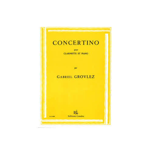Grovlez - Concertino (Klarinet en P°) - Klarinet en Piano