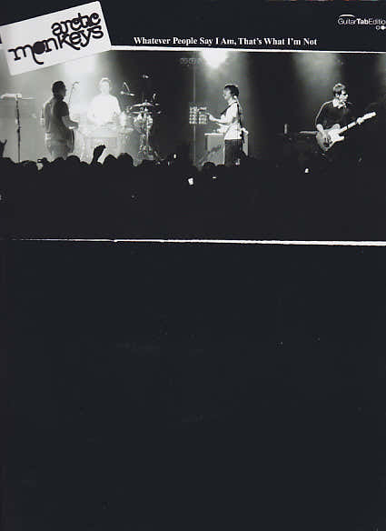 Fer Music Arctic Monkeys - Whatever People Say I Am That'S What I'M Not - Tlatures Guitare & Basse