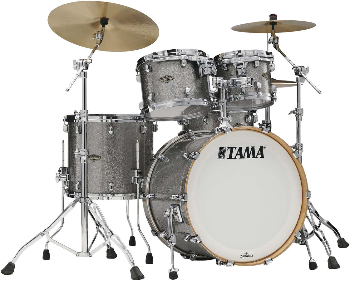 WBR42S-SSS - Starclassic Walnut/Birch Stage 22" Rookzilver met glinstereffect