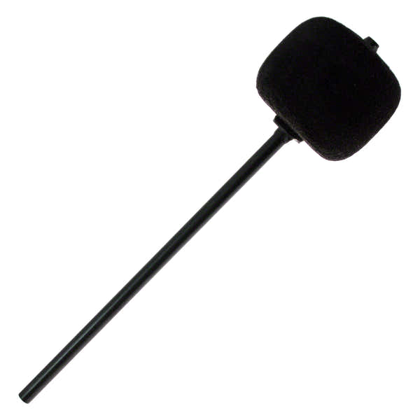 206CKBk Bassdrum-pedaalbeater Zwart Vilt Zwarte Stang