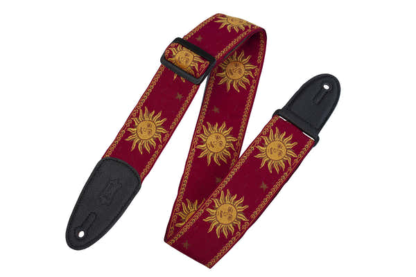 Levys 5 CM POLYPROPYLENE & LEATHER WITH RED SUN PATTERNS