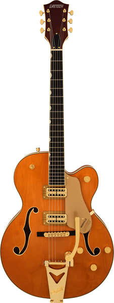 Gretsch Guitars Synchromatic Nashville Hollow Body Single-Cut with Bigsby EBO 50's Orange Stain