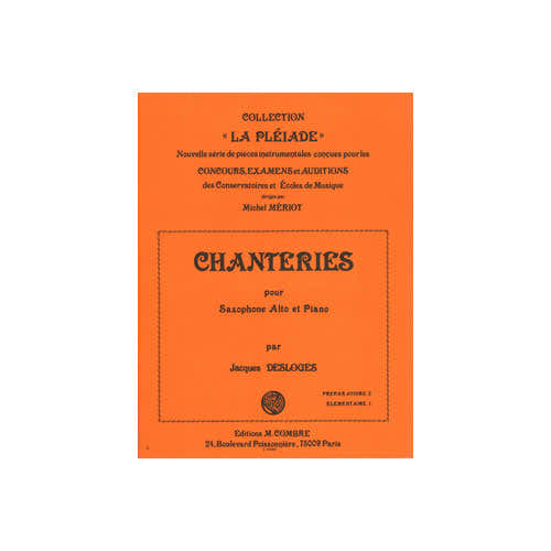 Combre Desloges - Chanteries - Saxophone et Piano