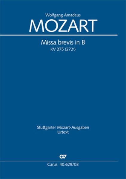 Carus Mozart W.a. - Missa Brevis In B KV 275 (272B) - Vocal Score