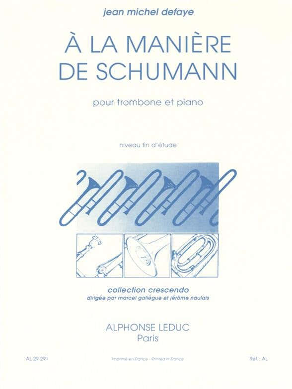 Defaye JEAN-michel - In de stijl van Schumann - Trombone en piano