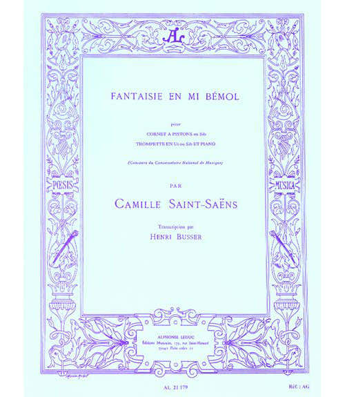 SAINT-saens Camille - Fantasie in Es - Trompet & piano