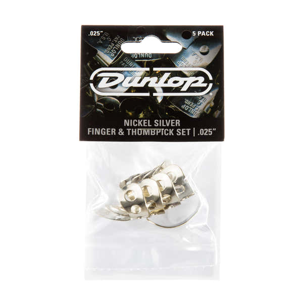 Dunlop 5 x 0,0225in Fingerpick Nickel