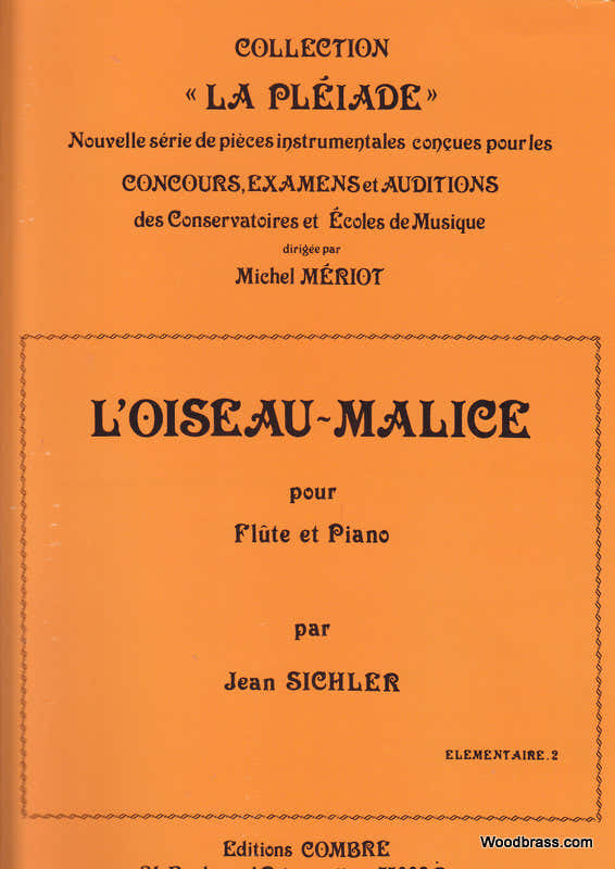 Sichler - L'oiseau Malice - Fluit en Piano