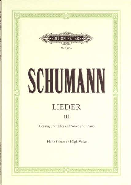 Edition Peters Schumann Robert - Songs Vol.3: 82 Songs - Voice And Piano