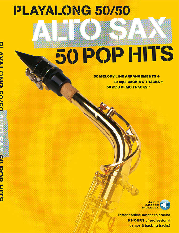 Playalong 50/50 Altsaxofoon - 50 pophits