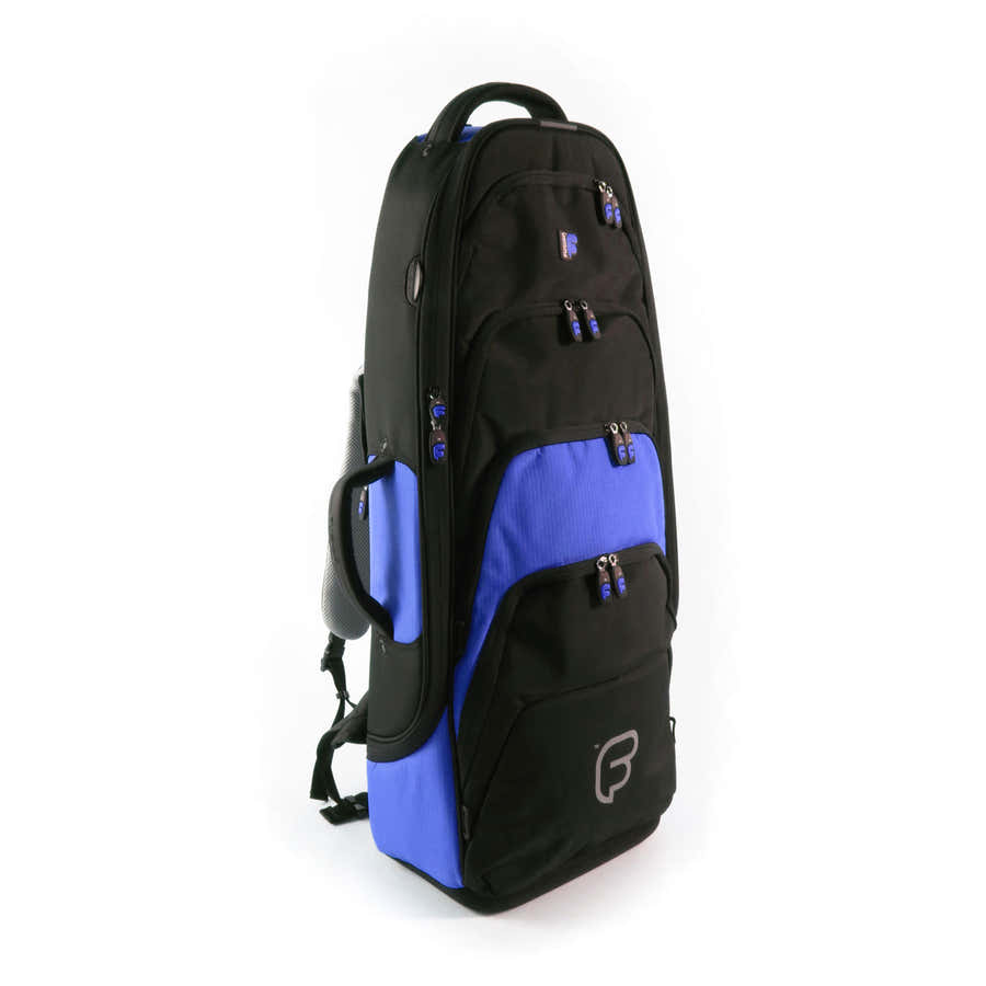 Premium Zwarte/Blauwe Tenorsaxofoonhoes